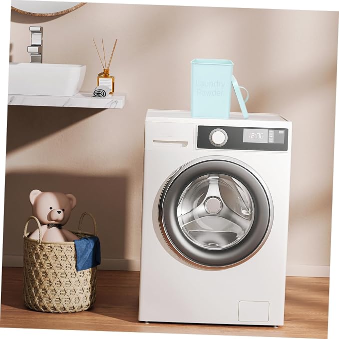 Beaupretty 1 Set Laundry Powder Storage Container Handle Iron Laundry Holder - Image 2