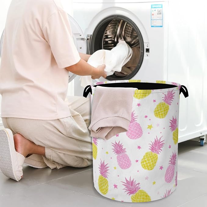 Pineapple Tropical Laundry Hamper, Dirty Clothes Laundry Basket - Image 7