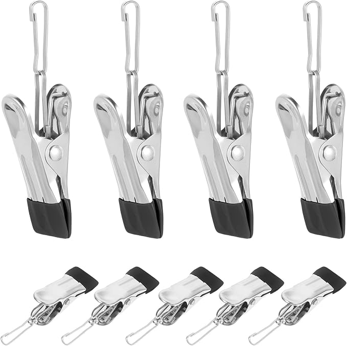 PRETYZOOM 20pcs Stainless Steel Clothespins by PRETYZOOM