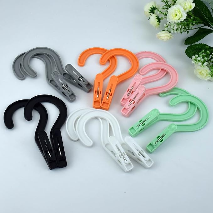 Laundry Hooks Boot Hangers Plastic Clothes Pins Hanger Clips - Image 4