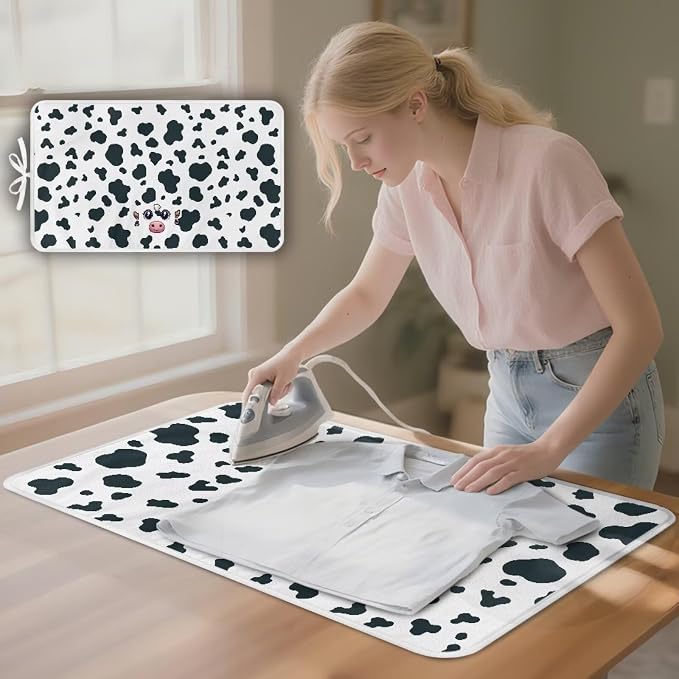 Cow Pattern Portable Ironing Mat Anti Slip - Image 2