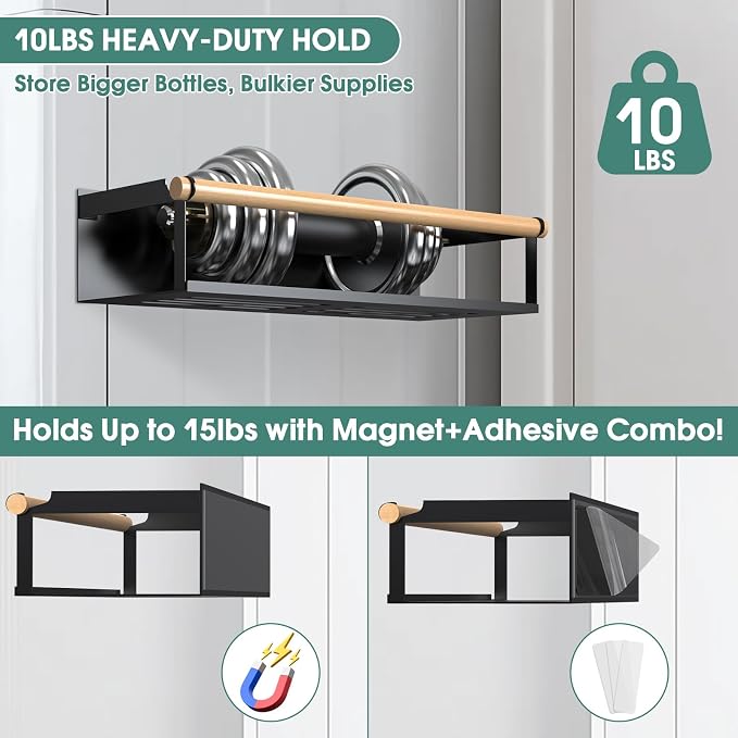 4 Pack Magnetic Shelves for Washing Machine Magnetic Shelf for Fridge Powerful - Image 5