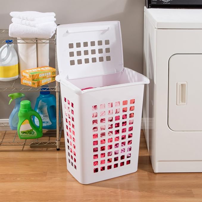 Sterilite Rectangular LiftTop Laundry Hamper - Image 6