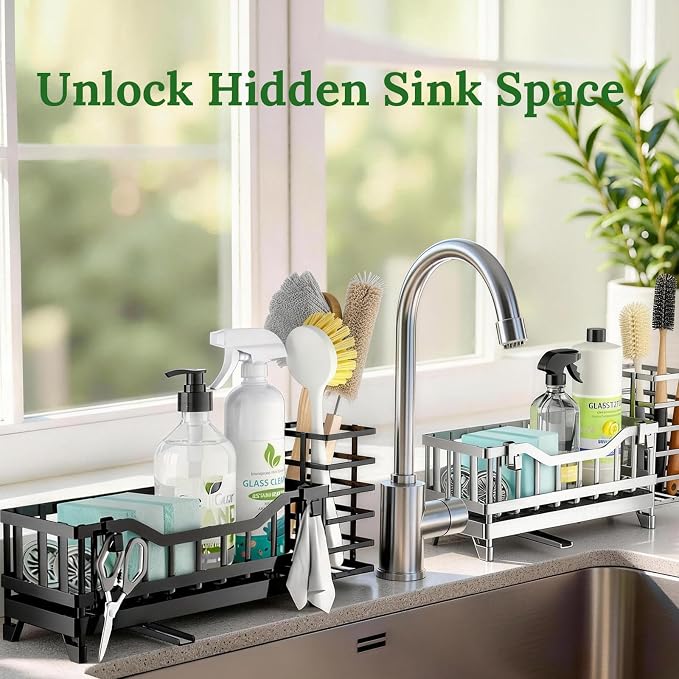 Sponge Holder for Kitchen Sink, Kitchen Sink Caddy - Image 7