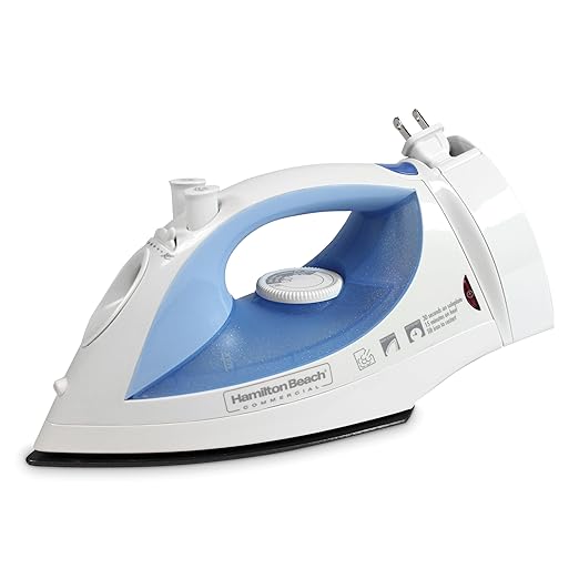 Hamilton Beach Commercial Lightweight Clothes Steam Iron, Mist Spray by HamiltonBeachCommercial