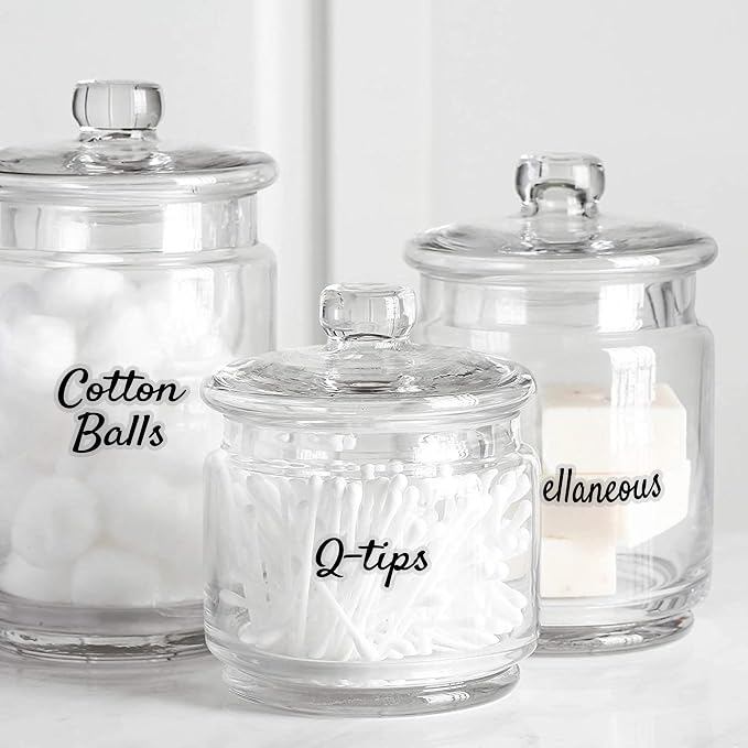Laundry Room Organizing Labels for Glass Jars, Waterproof Home Storage - Image 3