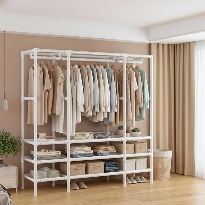 Portable Closet, Garment Rack, Heavy Duty Clothes Rack - Image 4