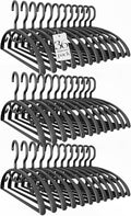 HOUSE DAY Plastic Clothes Hangers 36 Pack, Sweater Hangers No Shoulder Bump by HOUSEDAY