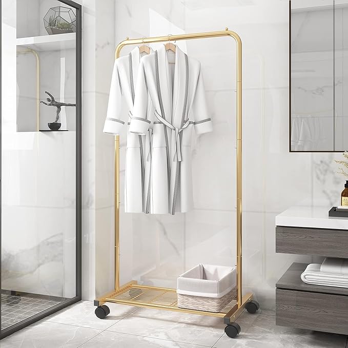 Simple Trending Standard Clothes Garment Rack, Clothing Rolling Rack - Image 6