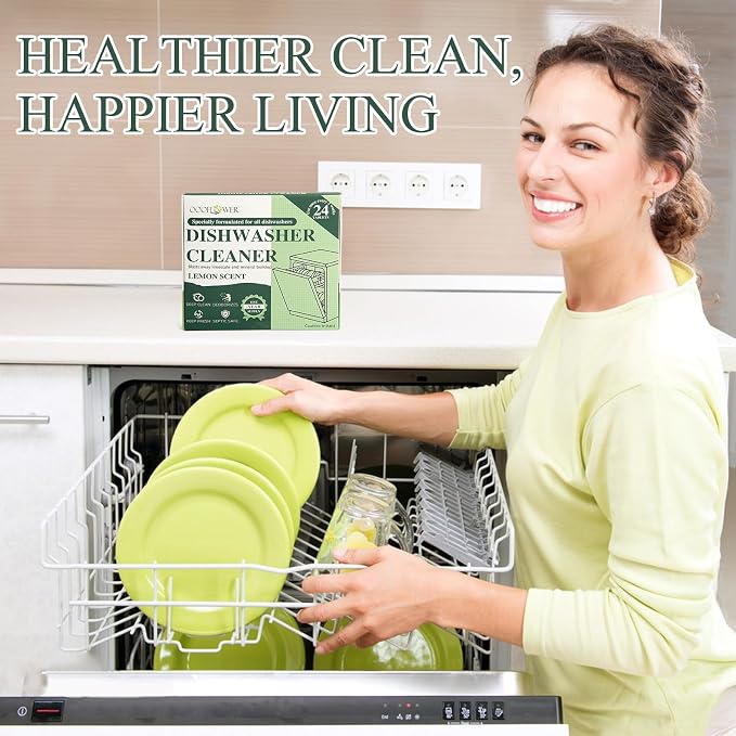 24 PCS Dishwasher Cleaner and Deodorizer Tablets, - Image 9