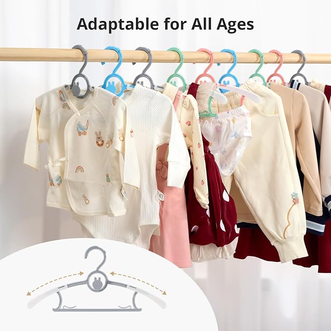 20 Pack Baby Hangers, Adjustable Plastic Hanger - Image 7