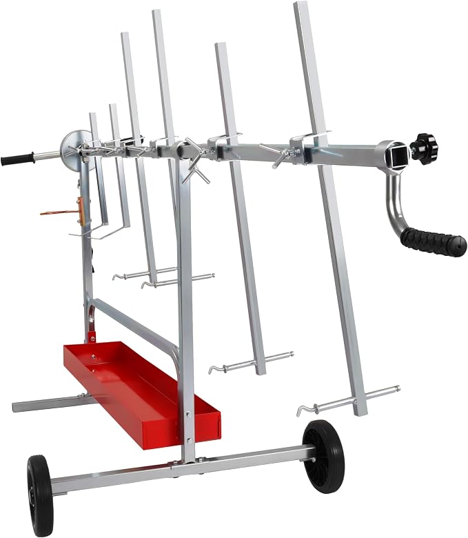 Auto Body Paint Rack, 6-Tier 360-Degree Rotating Tree-Style Stand - Image 3