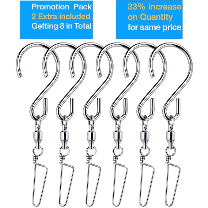 HS’s Creation 6 Pack S Hook Locking Clip Swivel - Image 2