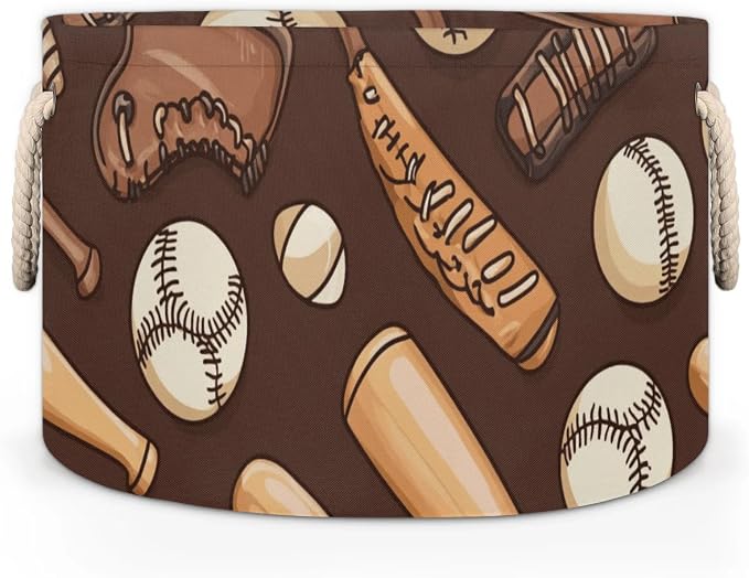 Glove Balls Storage Basket Baseball Bat Foldable Storage Bin - Image 4