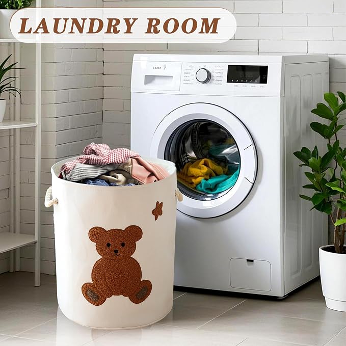 INough Large Laundry Basket Tall Baskets Storage - Image 6