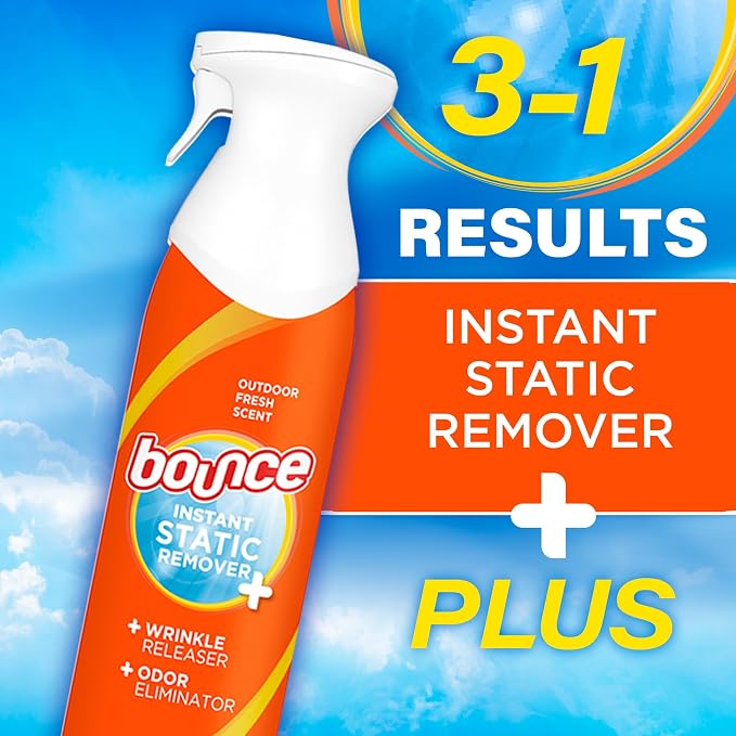 Bounce Anti Static Spray, 3 in 1 Instant Anti Static Spray & Instant Wrinkle - Image 5
