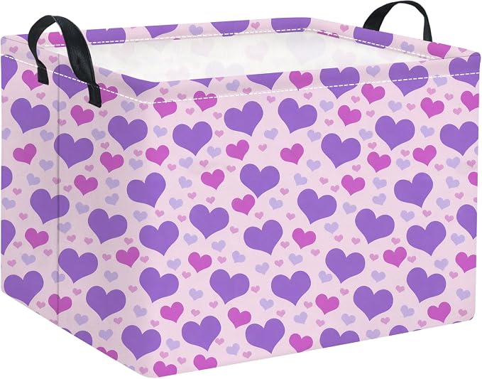 Rectangular Valentines Basket for Women Girls Storage Bin Organizer Box Shelf by TIBAOLOVER