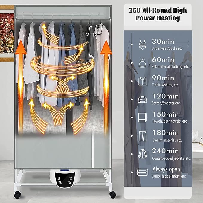Indoor Heated Clothes Drying Rack - Image 4