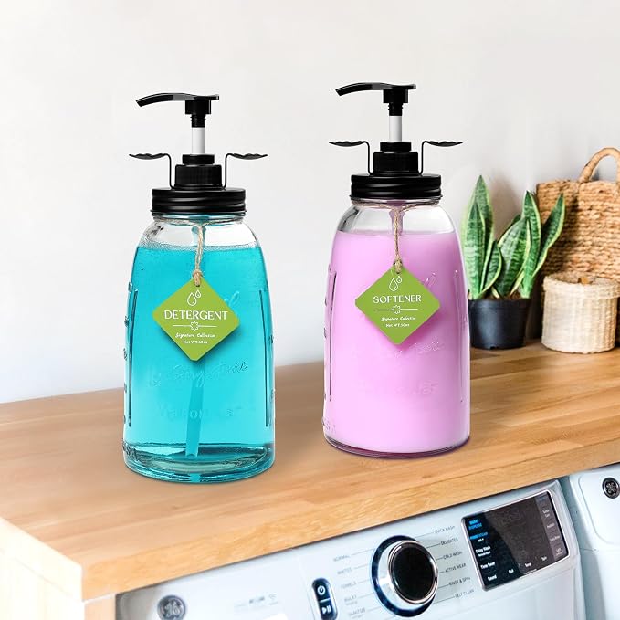 Liquid Laundry Detergent Dispenser, Besuerte Set of 2 Laundry Detergent by LiveinspiredLiveBesuerte