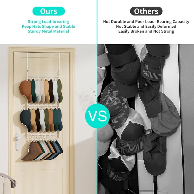 HapiRm Over Door Hat Rack - Image 2