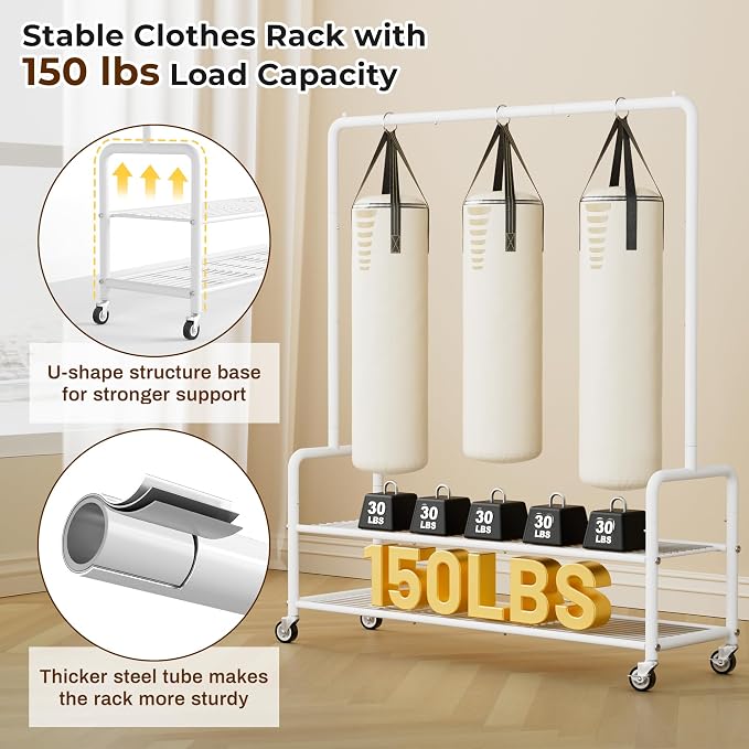 MISSLO Heavy Duty Clothes Rack - Image 4