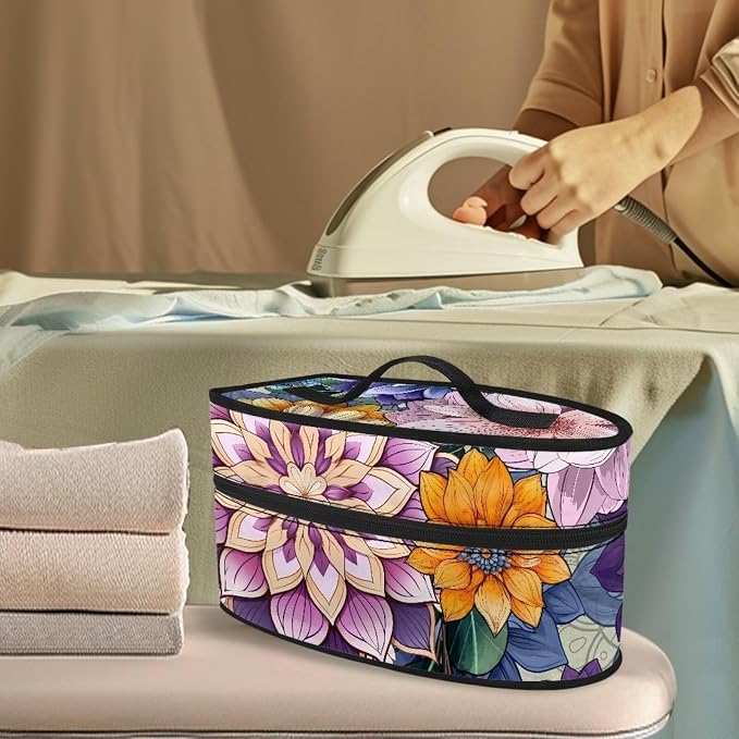 Floral Iron Portable Storage Bag Fits - Image 2