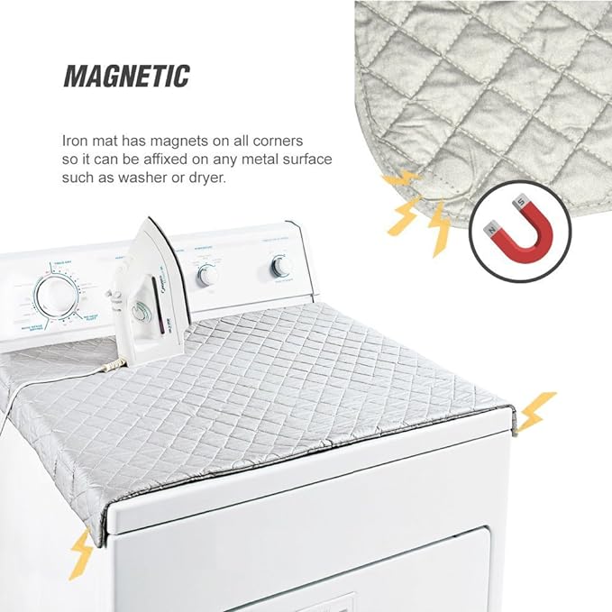 Ruibo Magnetic Ironing Mat Blanket, Iron Board Alternative Cover/Quilted Washer - Image 2