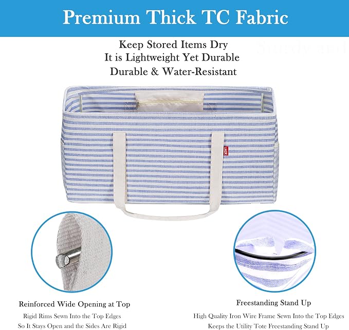 LHZK 2 Pack Extra Large Utility Tote Bag - Image 6