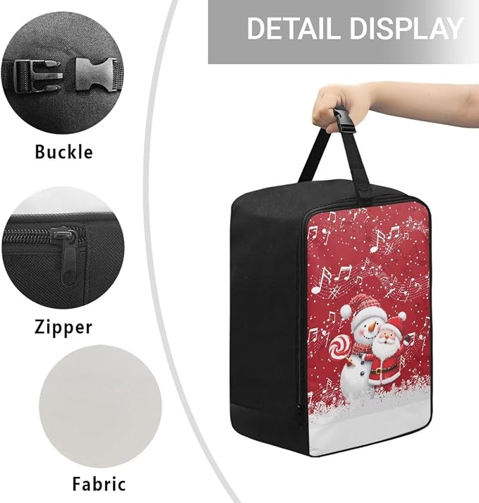 Portable Steamer Iron Storage Bag Santa Claus Snowman Lightweight Travel - Image 5