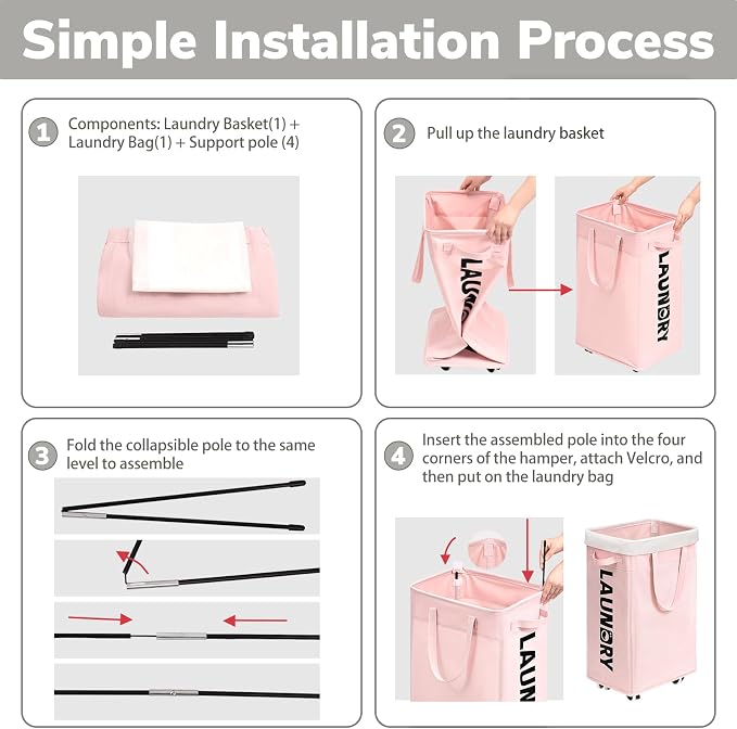 CHICVITA Slim Laundry Hamper - Image 7