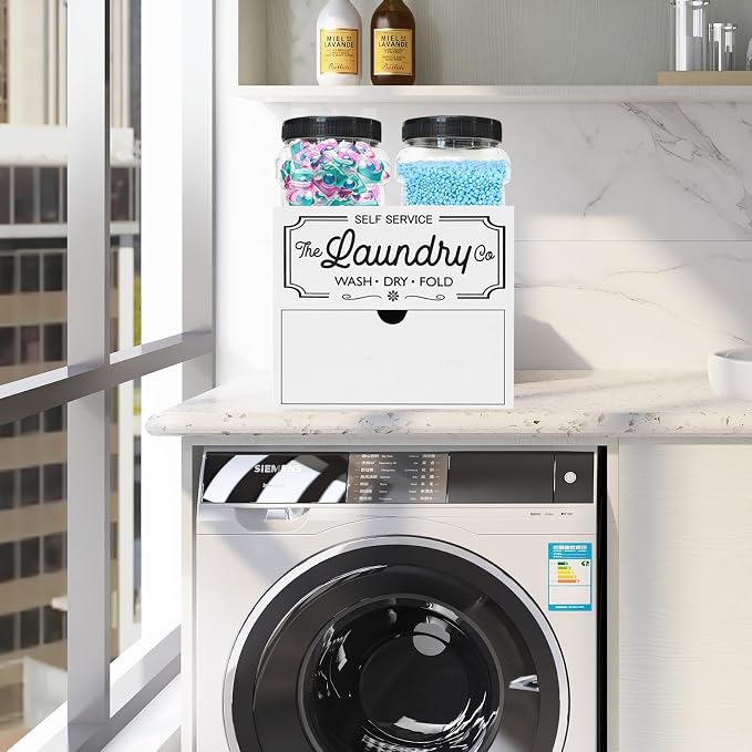 3 Pack Laundry Room Organization Storage Drawers - Image 4