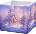 senya Large Storage Bins Purple Hut Collapsible Foldable Storage Cubes Fabric by senya