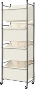 180L 4-Tier Rolling Laundry Hamper by Unknown