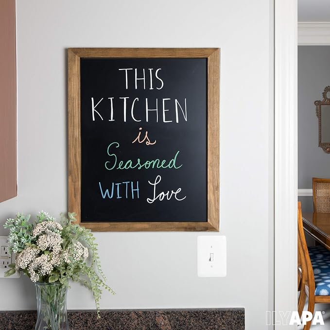 Ilyapa Rustic Wooden Magnetic Kitchen Chalkboard Sign - Image 5