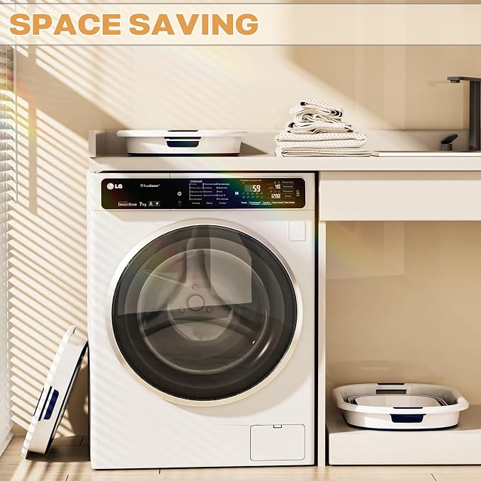 43L Collapsible Laundry Basket Plastic, Pop Up Laundry hamper/Storage Container - Image 2
