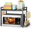 DOLALIKE Microwave Oven Rack, Expandable Microwave Stand Countertop Kitchen by DOLALIKE