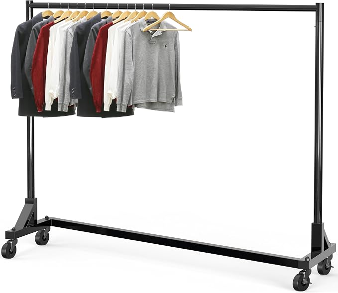 Simple Houseware Industrial Grade Z-Base Garment Rack, 500lb Load by SimpleHouseware
