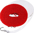 Clothesline 5m 1.64ft Length 2 Pack Camping Red White Clothes Drying Rope by Foshine