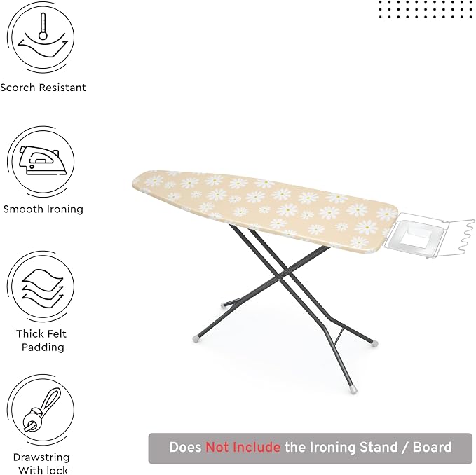 Encasa XO Ironing Board Cover and Pad 54"x18" - Image 3