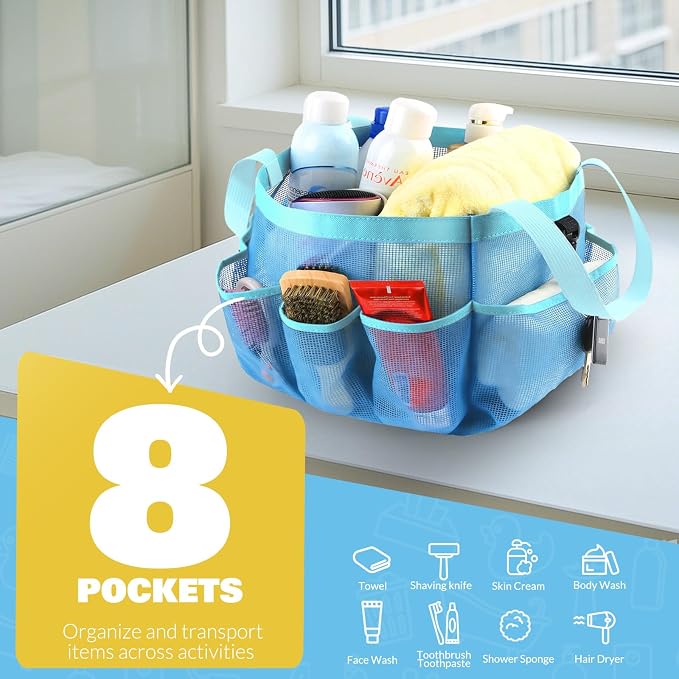 Mesh Shower Caddy Portable for College Dorm Room Essentials - Image 3