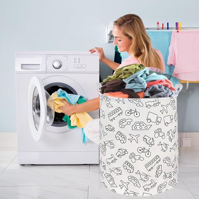 Collapsible Laundry Basket in Bedroom Waterproof Laundry Hamper in Bathroom - Image 6