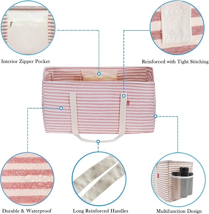 LHZK 2 Pack Extra Large Utility Tote Bag - Image 3