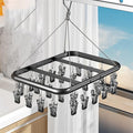 Drip Hanger with 26 Clips, Sock Drying Rack, Wind-Proof Hook, Underwear Storage by Unknown