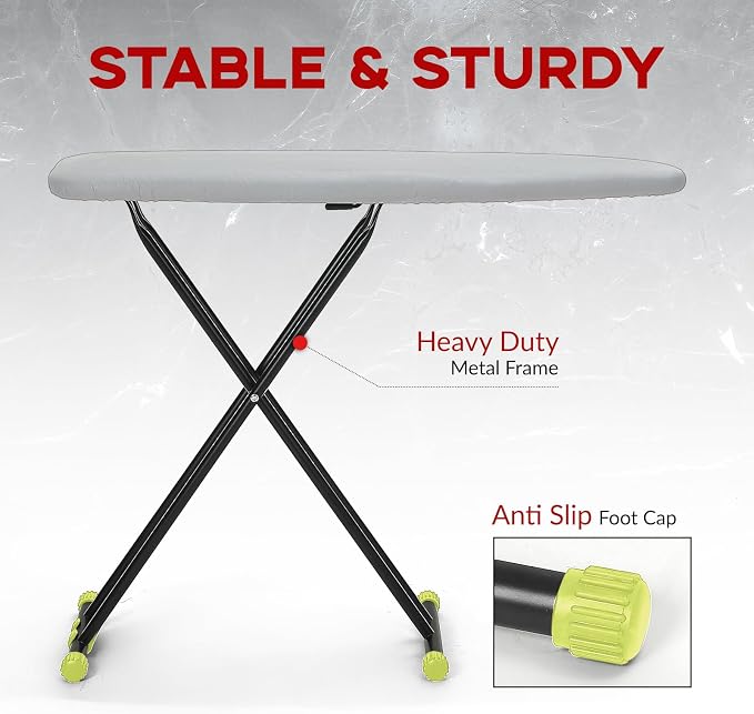 Ironing Board Full Size 54x14, RAINHOL Height Adjustable Iron Board - Image 4