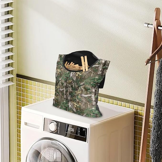 Dead Tree Clothes Pin Hanging Bag Clothesline Peg Organizer Storage Bags - Image 2
