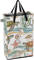 Sea Turtles Vintage Freestanding Laundry Basket by ODAWA