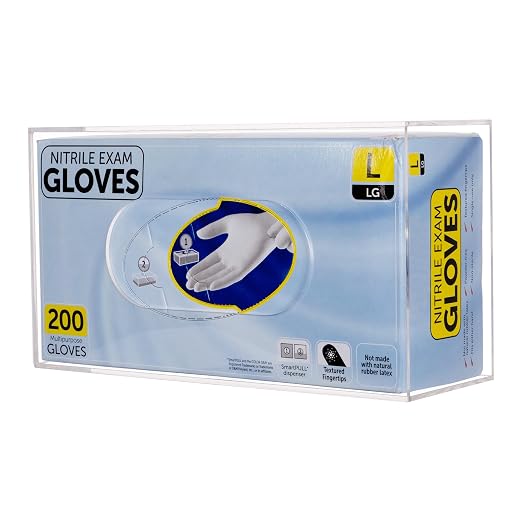 Acrylic Glove Box Holder Wall Mount Disposable Glove Dispenser Storage Organizer - Image 6