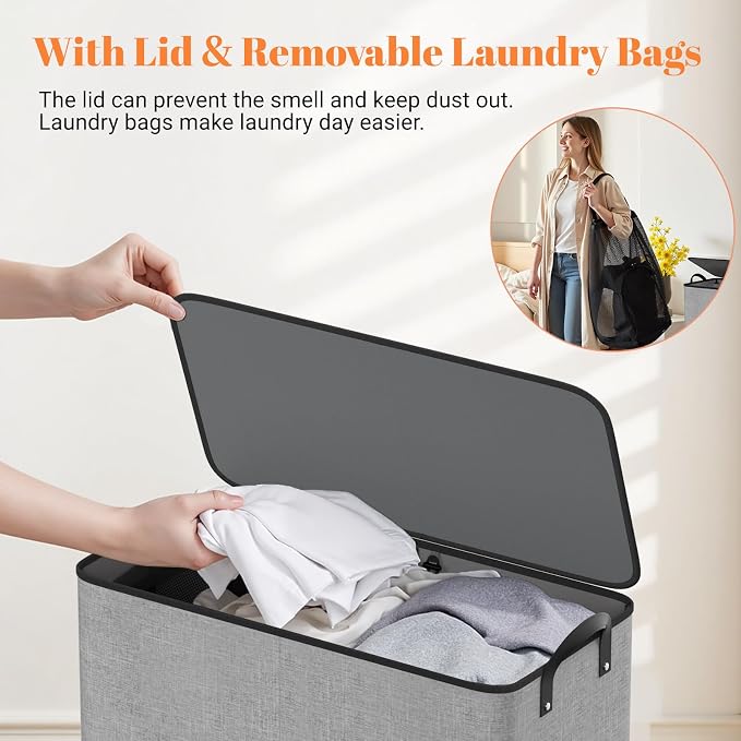 Large Double Laundry Hamper - Image 6