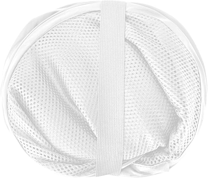 Smart Design Deluxe Mesh Pop Up Square Laundry Hamper w/ Side Pocket & Handles - Image 3