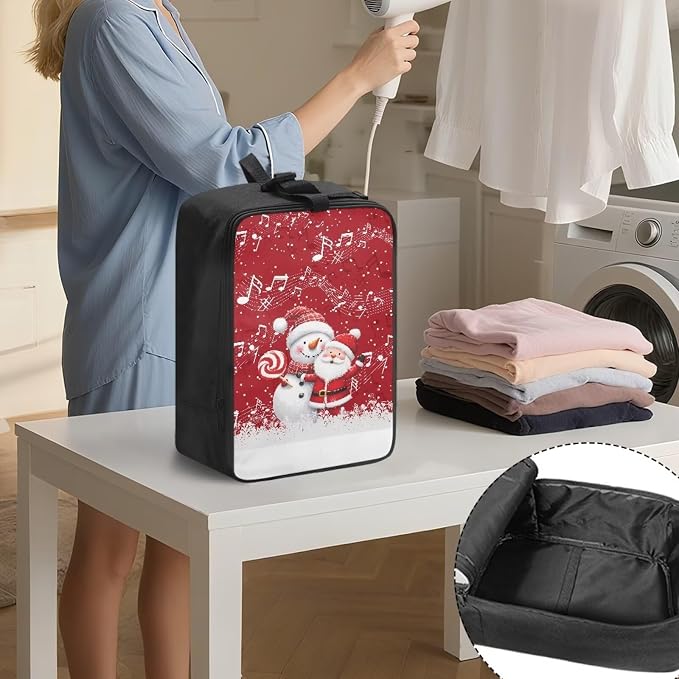 Portable Steamer Iron Storage Bag Santa Claus Snowman Lightweight Travel - Image 3